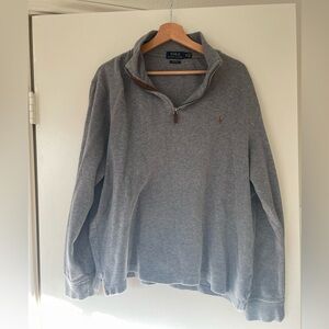 Polo by Ralph Lauren Gray Men's Quarter Zip Sweater